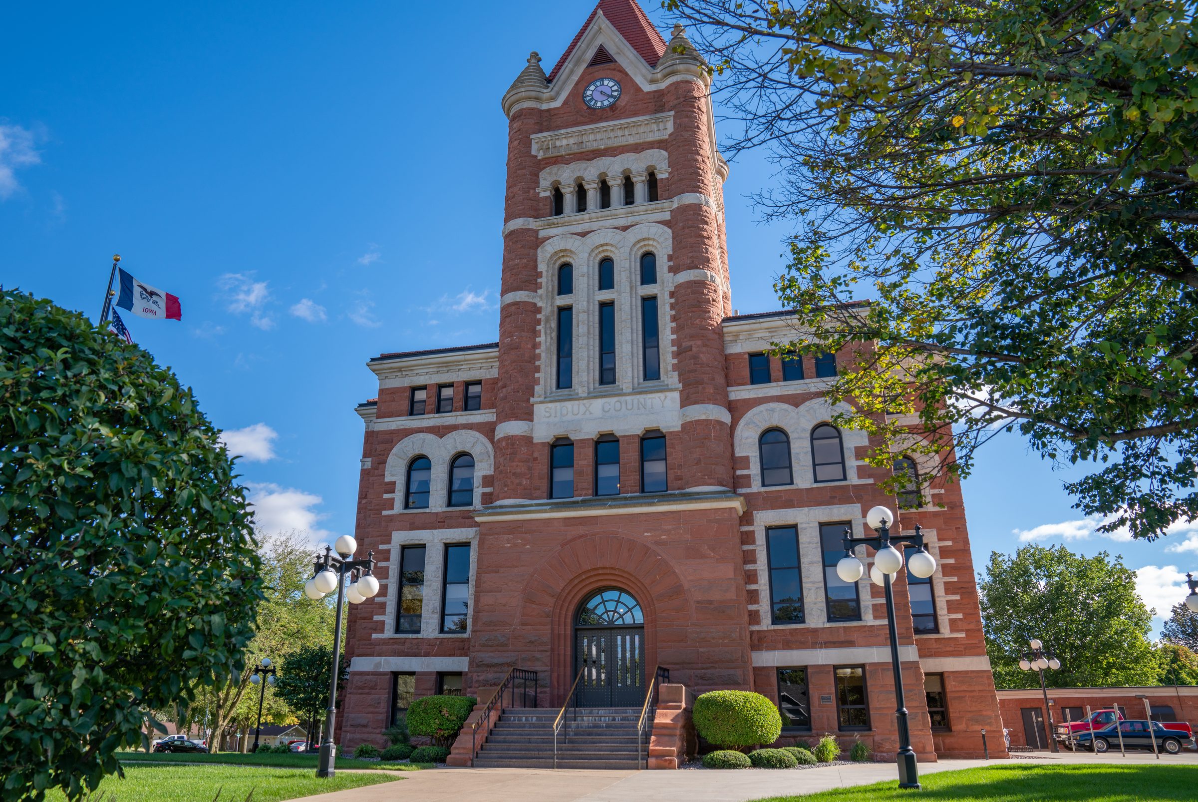 The Sioux County Courthouse in Orange City, Iowa